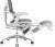 Ортопедическое кресло Expert Sail Серое с подножкой