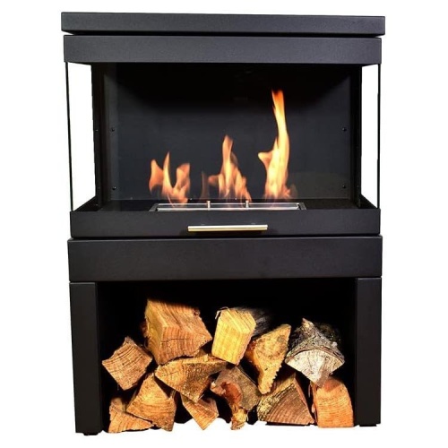 Напольный биокамин SteelHeat FAMILY черный SteelHeat