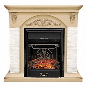 Каминокомплект Royal Flame Bern мелкий сланец (слоновая кость)+Majestic FX Black